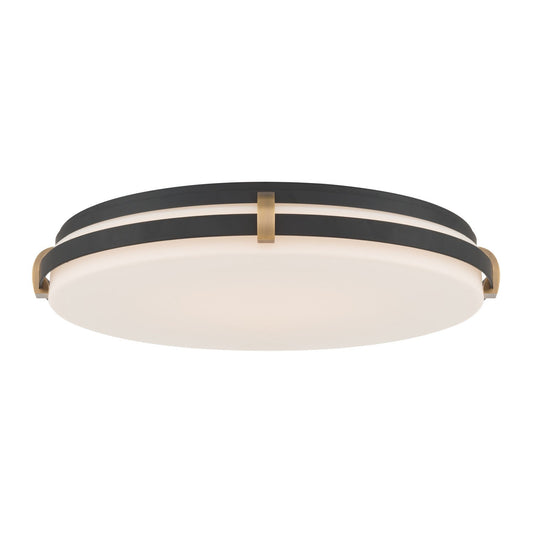 Minka-Lavery Arclume LED Flush Mount, Dark Matte Black