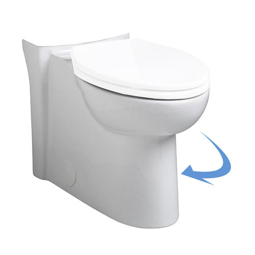 American Standard Cadet 3 Round-Front Toilet Bowl, Right Height, White