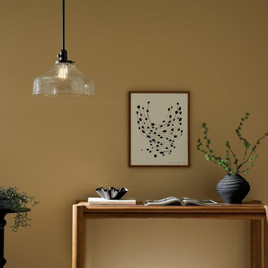 Kichler Avery 14-1/2" 1-Light Bell Pendant, Black with Clear Seeded Glass
