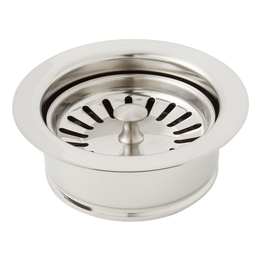 Signature Hardware Garbage Disposal Flange with Basket Strainer, Stainless Steel