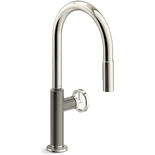 Kohler Billet Pull-Down Kitchen Faucet, Vibrant Polished Nickel