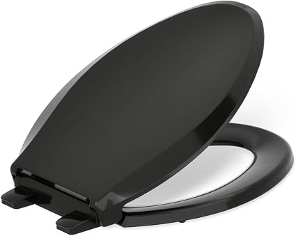 Kohler Cachet ReadyLatch Elongated Toilet Seat, Black