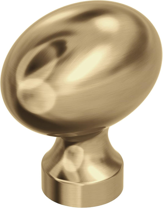 Amerock Vaile 1-3/8 in. Oval Cabinet Knob, Champagne Bronze
