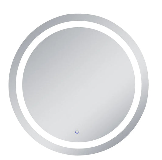 Elegant Lighting Helios 36" Round Frameless LED Lighted Bathroom Mirror with Defogger