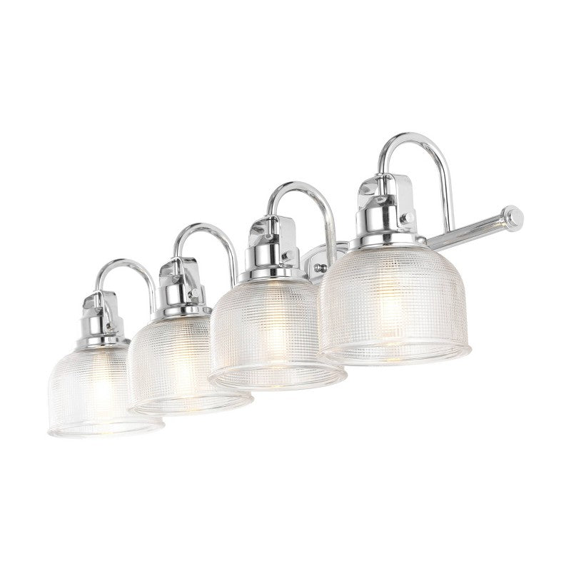 Jonathan Y Virginia 25.25 in. 3-Light Chrome Metal/Glass LED Vanity Light