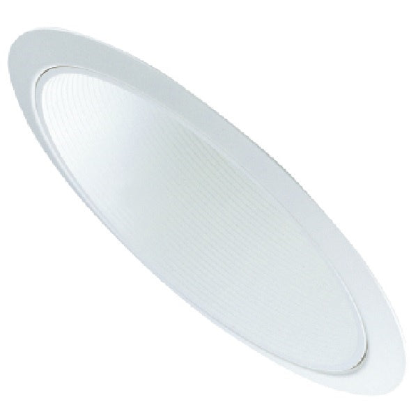 HALO 456 Series 6 in. White Recessed Sloped Ceiling Trim with Baffle