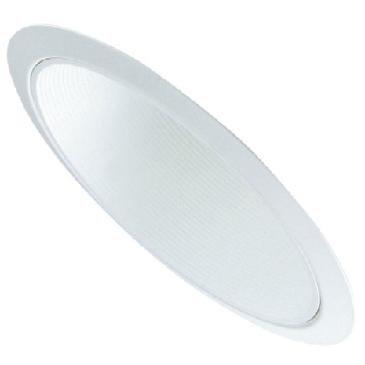 HALO 456 Series 6 in. White Recessed Sloped Ceiling Trim with Baffle