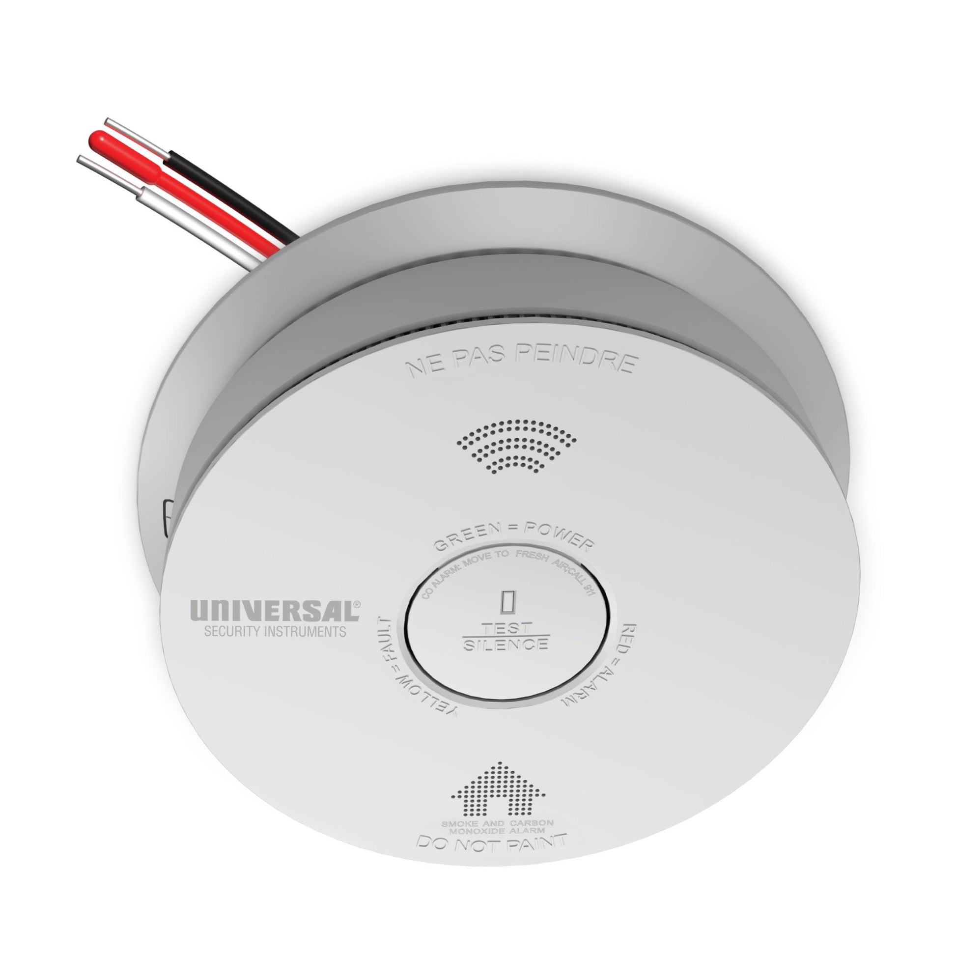 USI Hardwired 10-Year Battery Combination Smoke & Carbon Monoxide Detector with Voice Alert