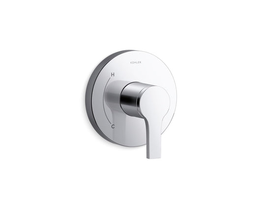 Kohler Elate Rite-Temp Valve Trim, Vibrant Brushed Nickel