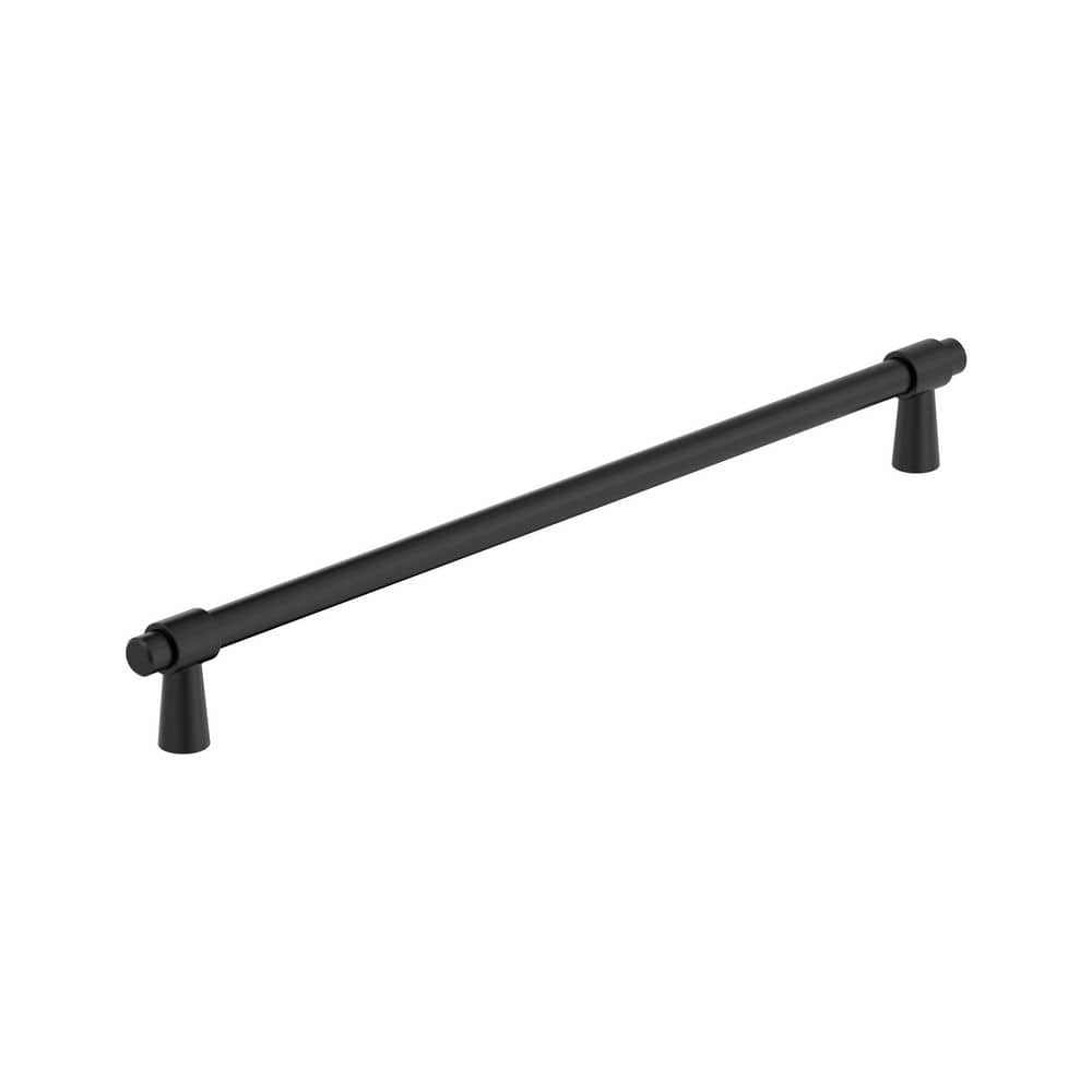 Amerock Destine 12-5/8 in. Bar Cabinet Pull, Matte Black