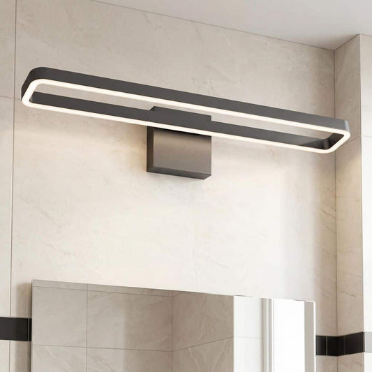 Artika Hinge 27 in. 1-Light Black Modern Integrated LED 3 CCT Vanity Light Bar