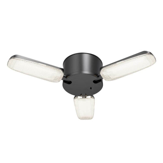 Commercial Electric 1.25 ft. 3-Head 8000-Lumen Integrated LED Utility Shop Light with Remote