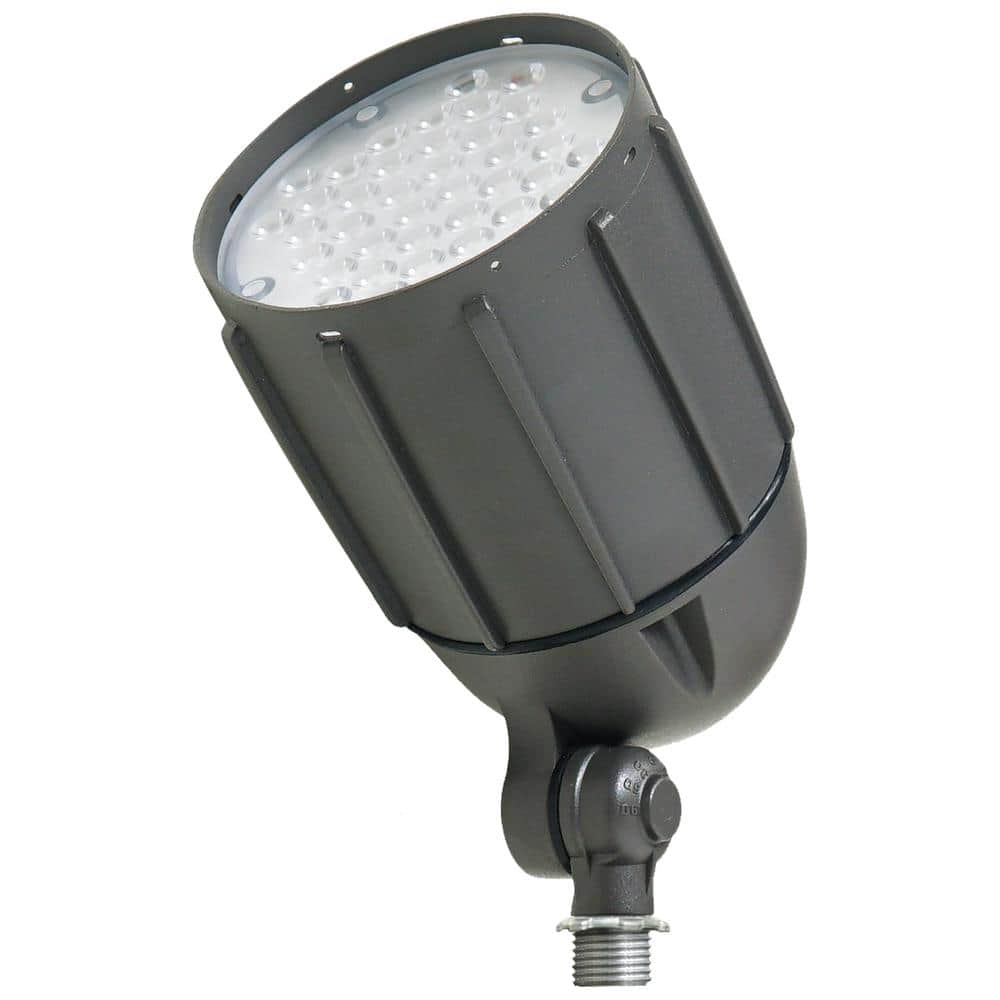 Commercial Electric 30W Line Voltage Bronze Outdoor Integrated LED Bullet Flood Light