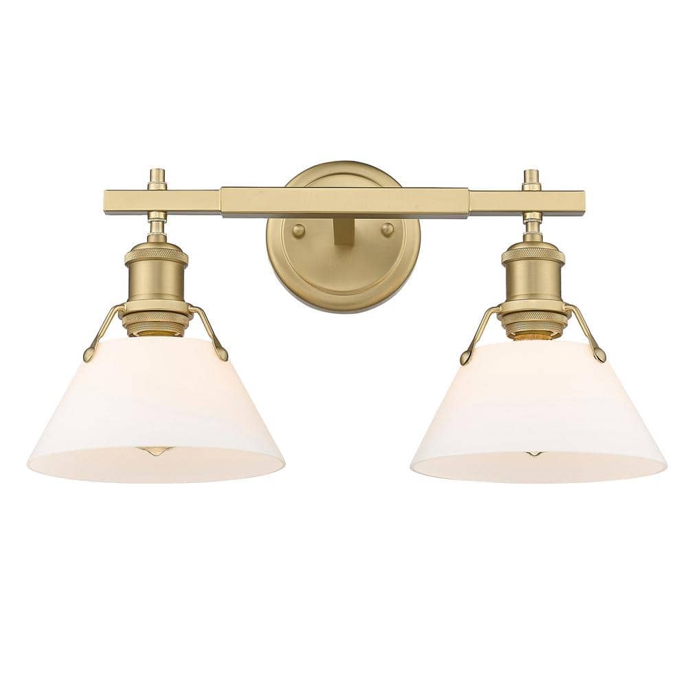 Golden Lighting Orwell 2-Light Brushed Champagne Bronze Bath Vanity
