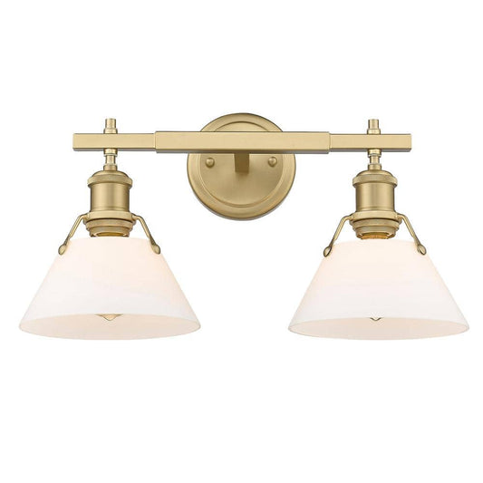 Golden Lighting Orwell 2-Light Brushed Champagne Bronze Bath Vanity