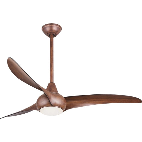 Minka-Aire Light Wave 52 in. LED Ceiling Fan, Distressed Koa