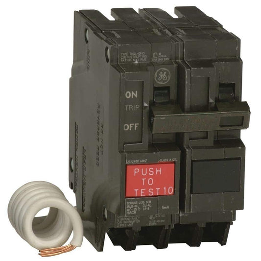 GE 50 Amp 2-Pole (Double-Pole) GFCI Circuit Breaker THQL2150GFP