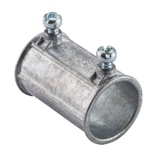 Halex 1/2 in. Electrical Metallic Tube (EMT) Set-Screw Coupling, Zinc (50-Pack)