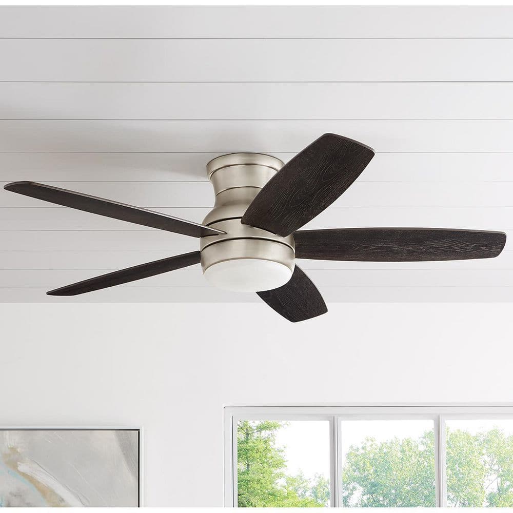Home Decorators Collection Ashby Park 52 in. Integrated LED Brushed Nickel Ceiling Fan