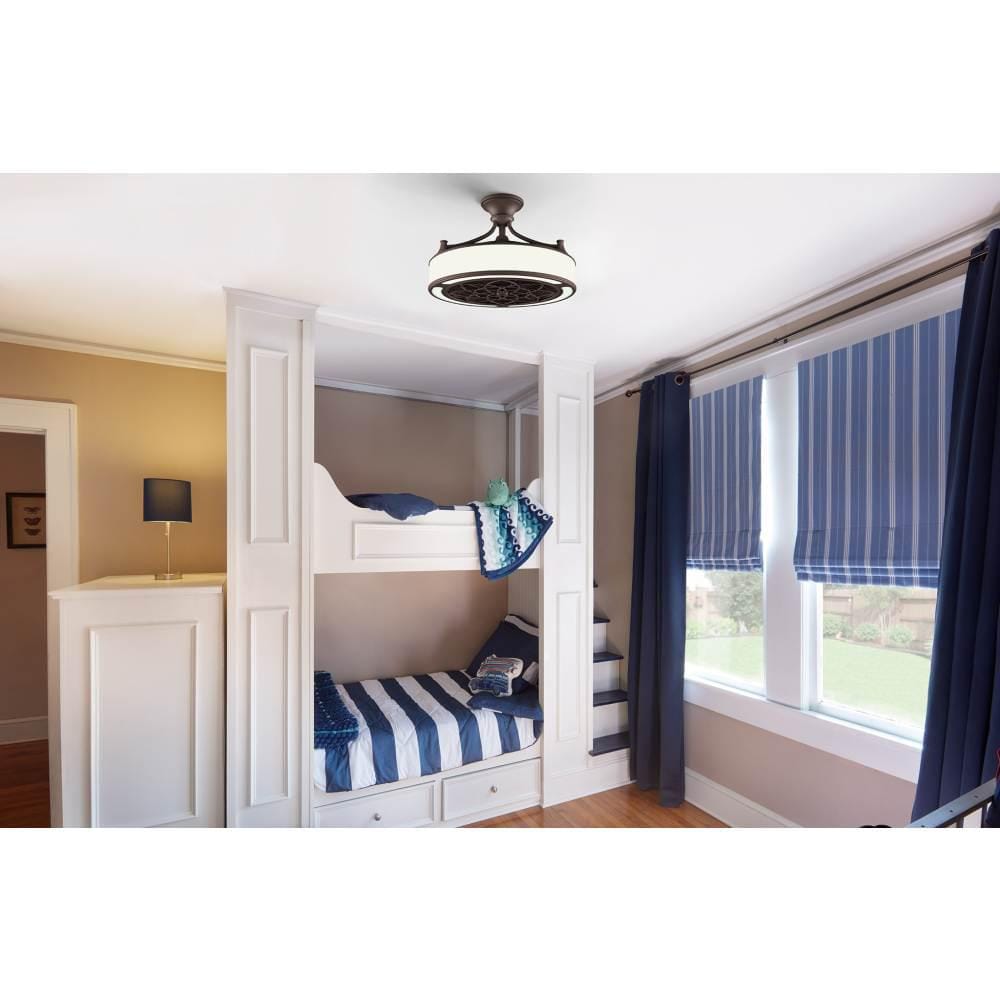 Home Decorators Collection Windara 22 in. LED Indoor/Covered Outdoor Bronze Ceiling Fan