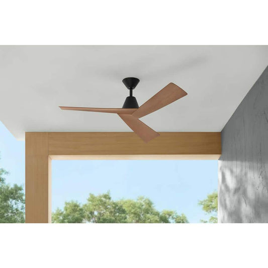 Home Decorators Collection Easton 52 in. Indoor/Outdoor Matte Black Ceiling Fan with Remote