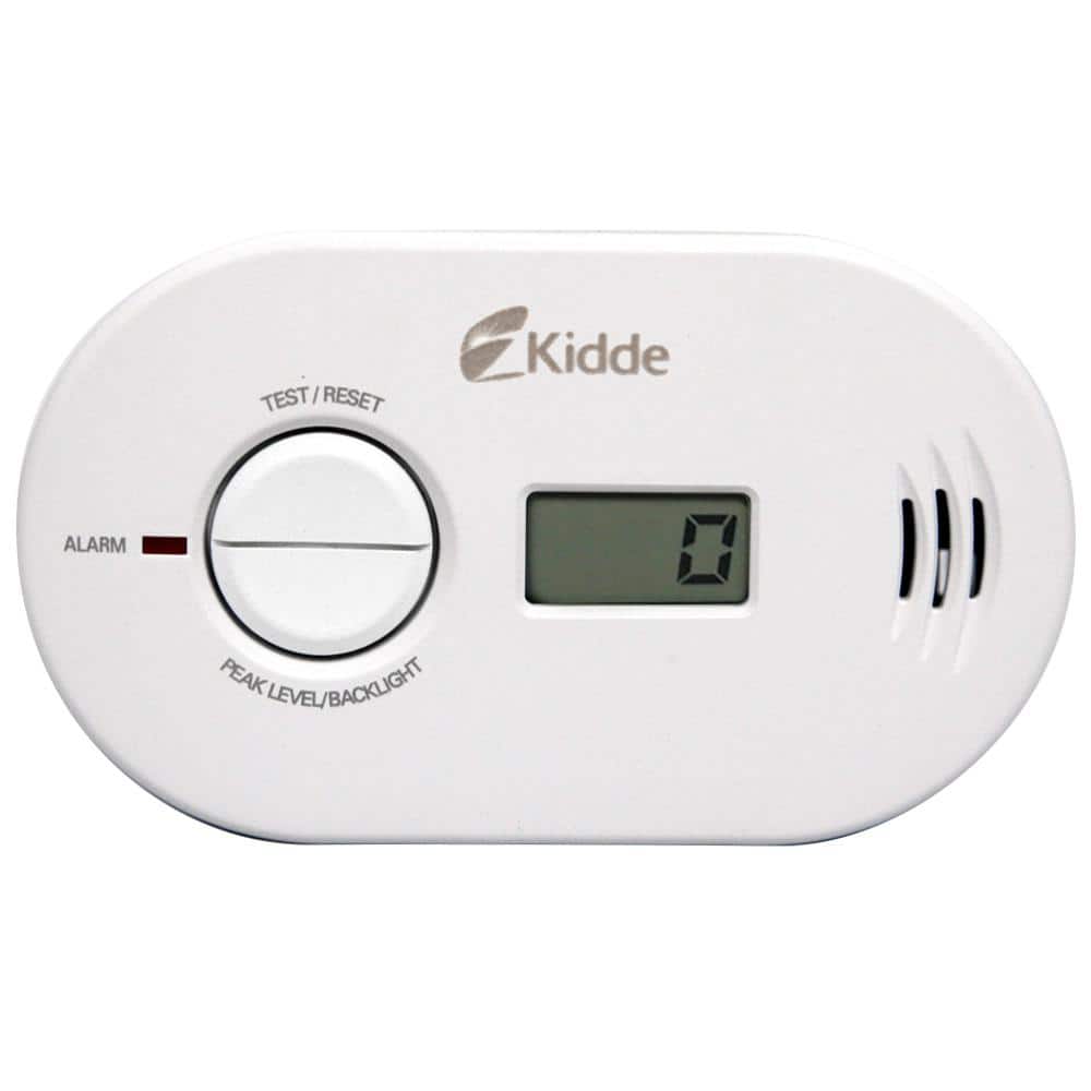 Kidde Firex AA Battery Powered Carbon Monoxide Detector with Digital Display and LED Warning Lights