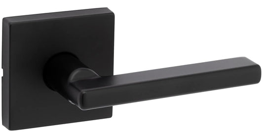 Kwikset Halifax Square Passage Door Lever, Iron Black