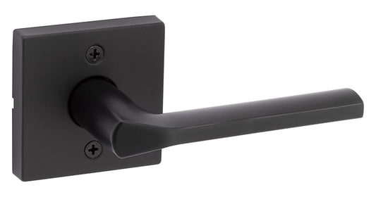 Kwikset 788 Lisbon Single-Cylinder Passage/Entry Door Lever, Iron Black