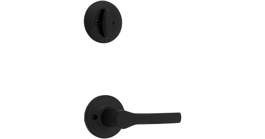 Kwikset Henley Lever Interior Handleset Pack with Round Rose, Satin Nickel