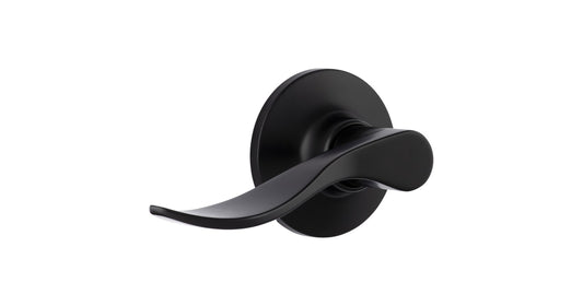 Miseno Torry Wave Passage Door Lever Set, Satin Nickel