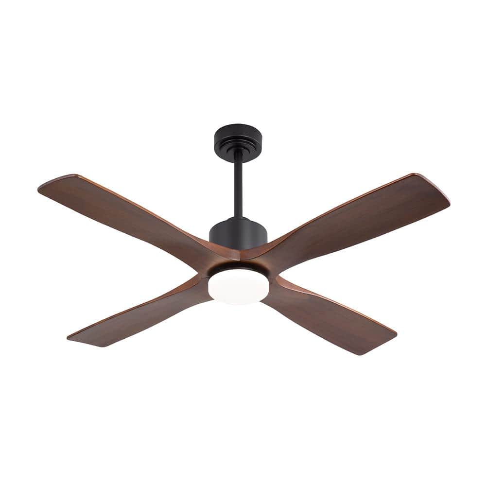 MLiAN 48 in. (4 ft.) DC Indoor Ceiling Fan with Integrated LED and Solid Wood Blades