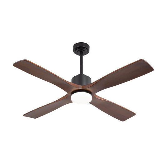 MLiAN 48 in. (4 ft.) DC Indoor Ceiling Fan with Integrated LED and Solid Wood Blades