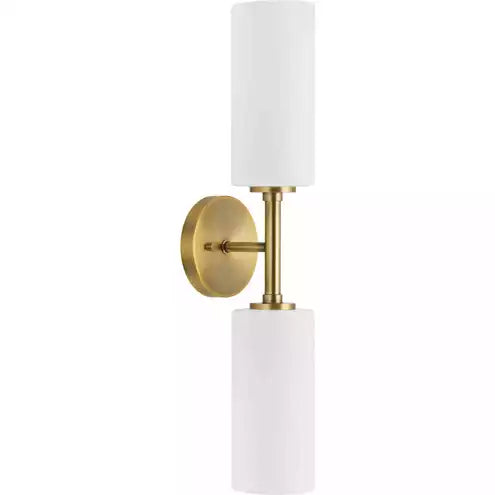Progress Cofield 2-Light Wall Bracket, Vintage Brass