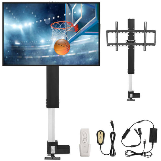 VEVOR Motorized TV Lift Mount for TVs up to 50 in., Height Adjustable 38-65 in. with Remote