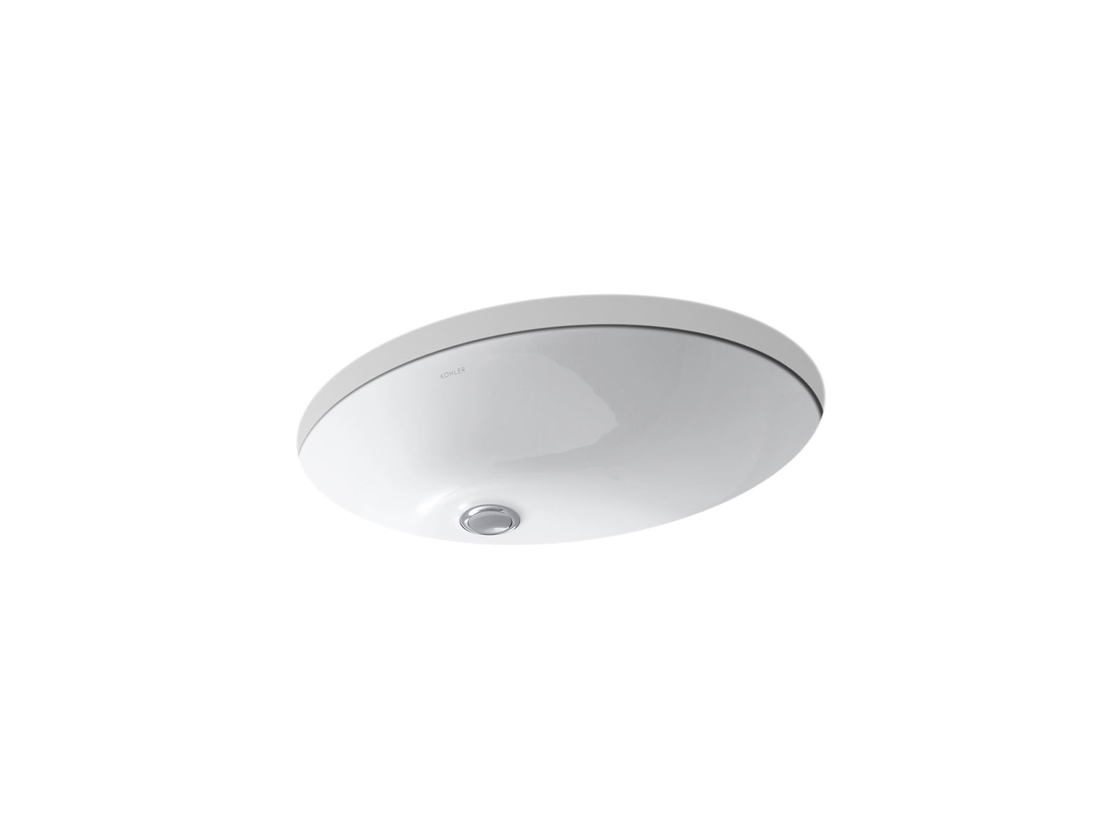 Kohler Caxton 21-1/4 in. Oval Undermount Bathroom Sink, White
