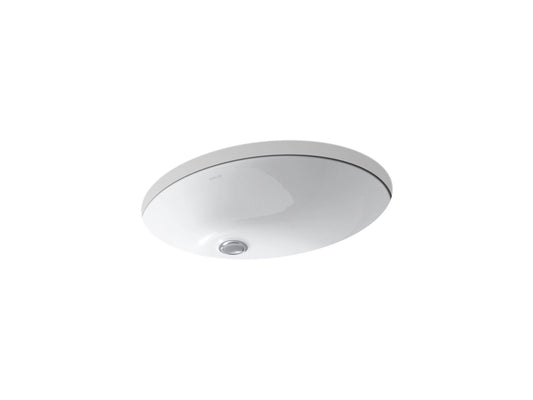 Kohler Caxton 21-1/4 in. Oval Undermount Bathroom Sink, White
